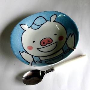 美濃焼 ぶー きっずカレー皿